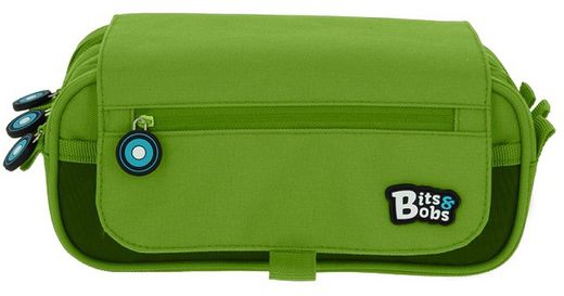 Portatodo triple con solapa BITS&BOBS colores vivos 3 compartimentos