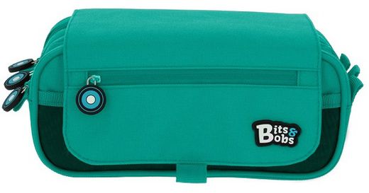 Portatodo triple con solapa BITS&BOBS colores vivos 3 compartimentos