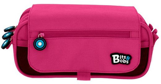 Portatodo triple con solapa BITS&BOBS colores vivos 3 compartimentos