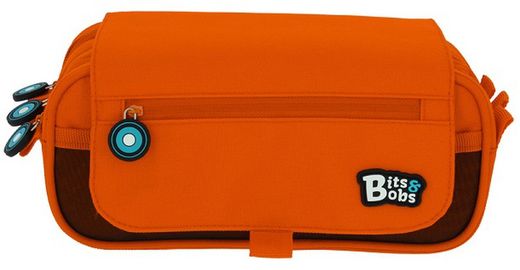 Portatodo triple con solapa BITS&BOBS colores vivos 3 compartimentos