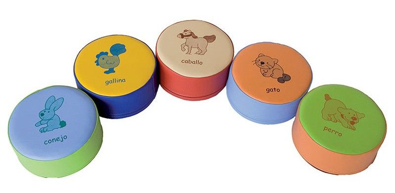 Puff animales 25 cm (Castellano)