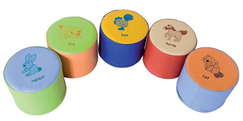 Puff animales 25 cm (Inglés)