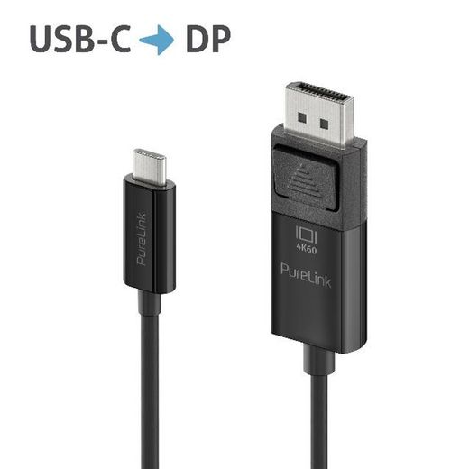 Purelink Cable Usb-C A Displayport Negro 4K 21G 2M