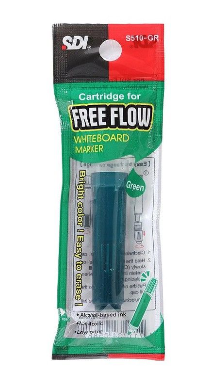 Recambio rotulador pizarra Free Flow Verde