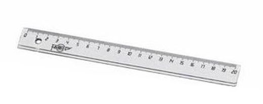 Regla plástico 311/15 cm.