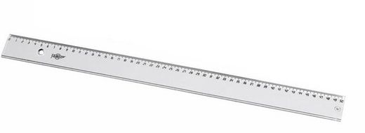Regla plástico 211/50 cm.