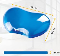 Mini Reposacanells de Gel Crystal™ Blau