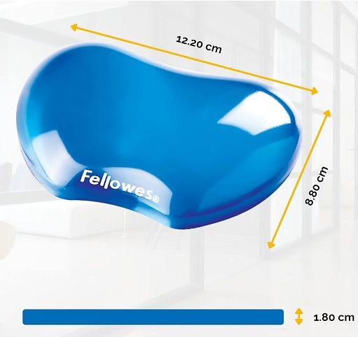 Mini Reposacanells de Gel Crystal™ Blau