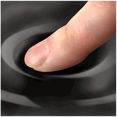 Mini Reposacanells de Gel Crystal™ Negre