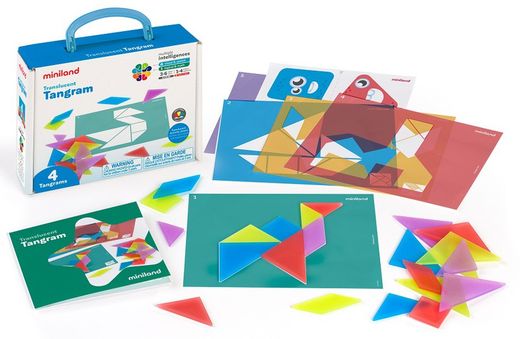 Rompecabezas oriental Translucent Tangram