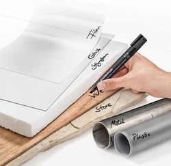 Retolador permanent LUMOCOLOR 350, Groc