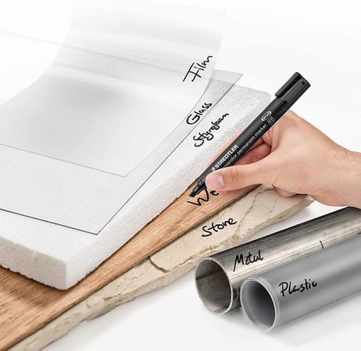 Retolador permanent LUMOCOLOR 350, Vermell