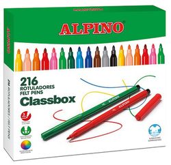 Retoladors ALPINO Economy pack 216 colors