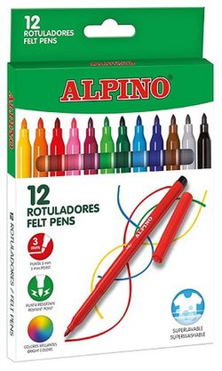 Rotulador ALPINO standard, 12 unidades