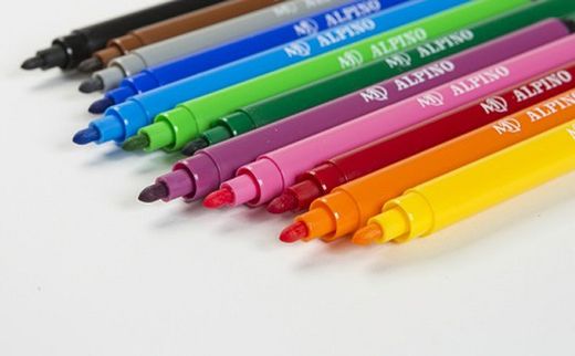 Rotulador ALPINO standard, 12 unidades