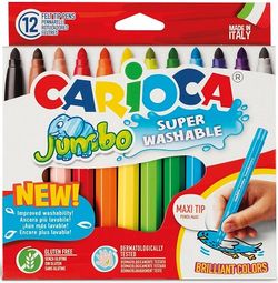 Rotulador CARIOCA Jumbo punta maxi 12 und.