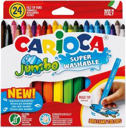 Rotulador CARIOCA Jumbo punta maxi 24 und.