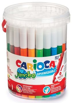 Rotulador CARIOCA Jumbo punta maxi bote 50 u.