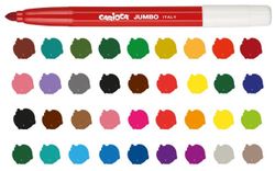 Rotulador CARIOCA Jumbo punta maxi bote 50 u.