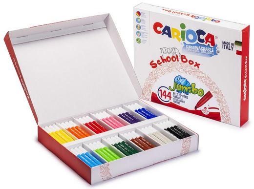 Rotulador CARIOCA Jumbo punta maxi caja 144 u.