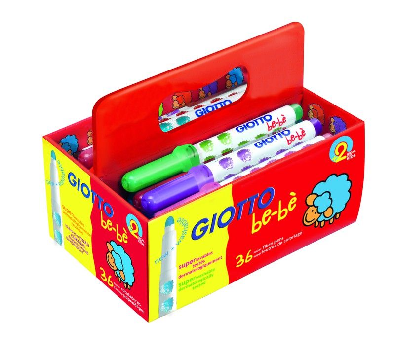 Rotulador color GIOTTO be-bé schoolpack súper fibra 36 und