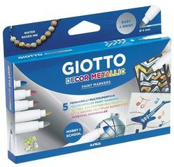 Retolador color Giotto Decor Metallic 5 unt.