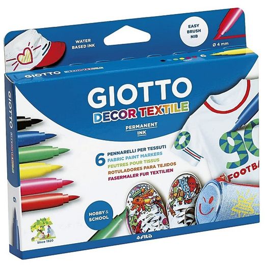 Rotulador Giotto Decor Textile 6 und.
