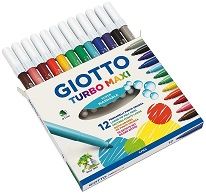 Rotulador GIOTTO Turbo Maxi 12 colores