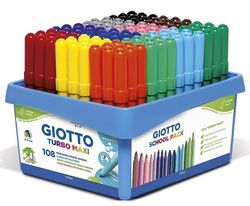 Retolador GIOTTO Turbo Maxi school pack 108 unt.