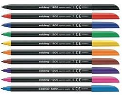 Rotulador EDDING 1200 caja metal 10 colores
