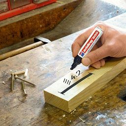 Rotulador permanente EDDING 500 Verde p.biselada