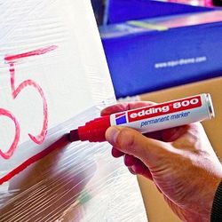 Rotulador permanente EDDING 800 Verde p.biselada