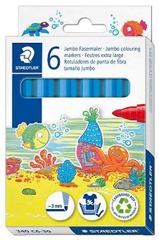 Rotulador STAEDTLER Jumbo 340, Azul Claro