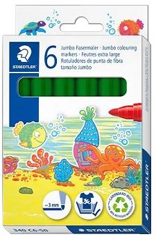 Retolador STAEDTLER Jumbo 340, Verd Fosc