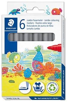 Rotulador STAEDTLER Jumbo 340, Gris