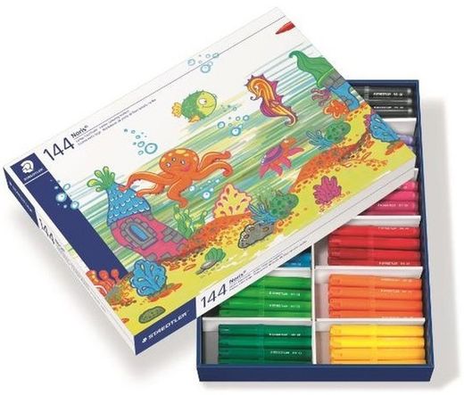 Rotulador STAEDTLER Jumbo 340, Class Pack 144 colores