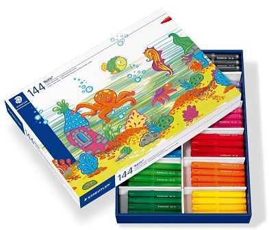 Rotulador STAEDTLER Jumbo 340, Class Pack 144 colores