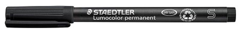 Rotulador permanente LUMOCOLOR 313, Negro