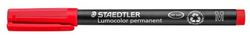 Retolador permanent LUMOCOLOR 317, Vermell