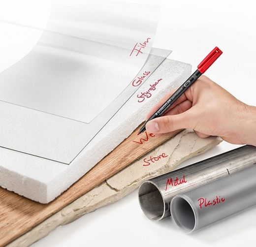 Retolador permanent LUMOCOLOR 317, Vermell