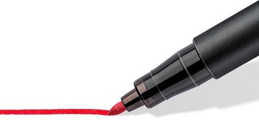 Retolador permanent LUMOCOLOR 317, Vermell