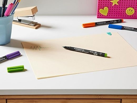 Rotulador permanente LUMOCOLOR 318, 6 colores