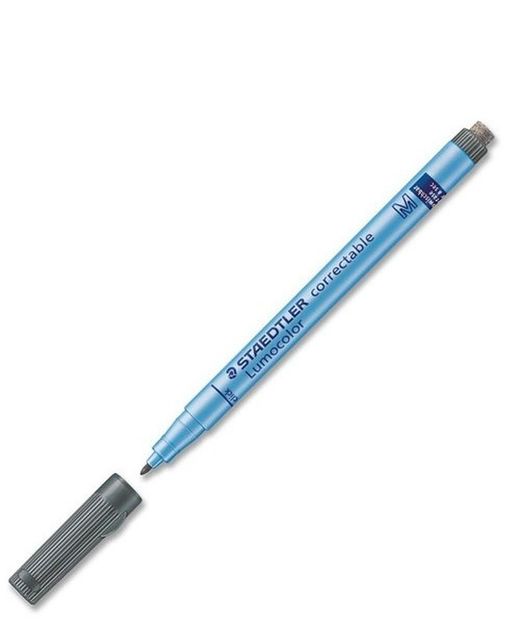 Rotulador NO permanente LUMOCOLOR CORRECTABLE 305, Negro ¡¡ÚLTIMAS EXISTENCIAS!!