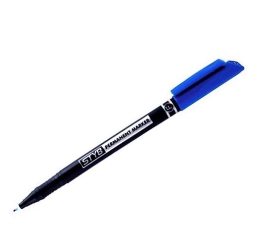 Rotulador permanente Styb punta fina, Azul - UE