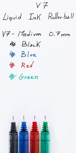 Retolador PILOT V-7 punta d'agulla Negre