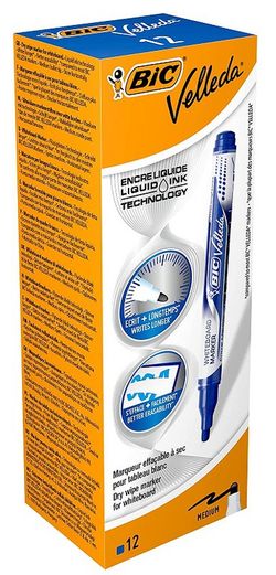 Rotulador pizarra BIC VELLEDA Pocket Azul