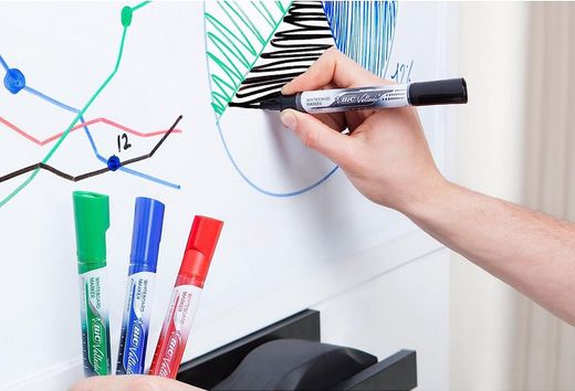 Rotulador pizarra BIC VELLEDA Pocket Negro