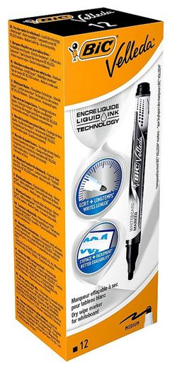 Rotulador pizarra BIC VELLEDA Pocket Negro