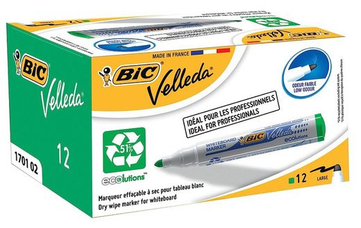 Retolador pissarra BIC VELLEDA Ecolutions Verde