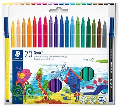 Rotulador NORIS 326, 20 colores